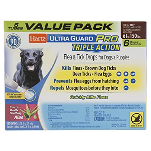 Hartz UltraGuard Pro Topical Flea & Tick Prevention for Dogs and ...