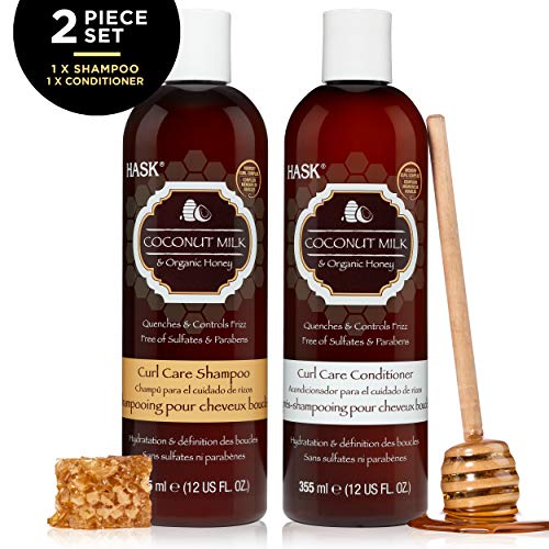 HASK COCONUT MILK + HONEY Hydrating Shampoo + Conditioner Set for...