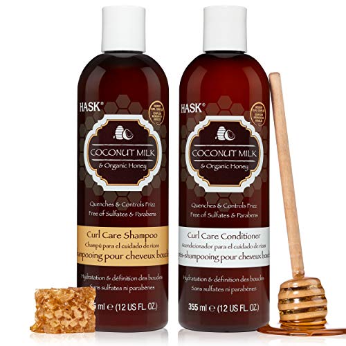 HASK COCONUT MILK + HONEY Hydrating Shampoo + Conditioner Set for...