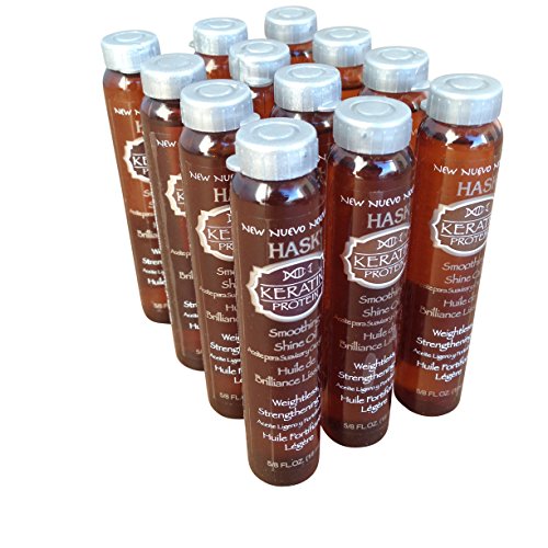 Hask Vials Keratin Protein Smoothing Shine Oil 12 Pieces