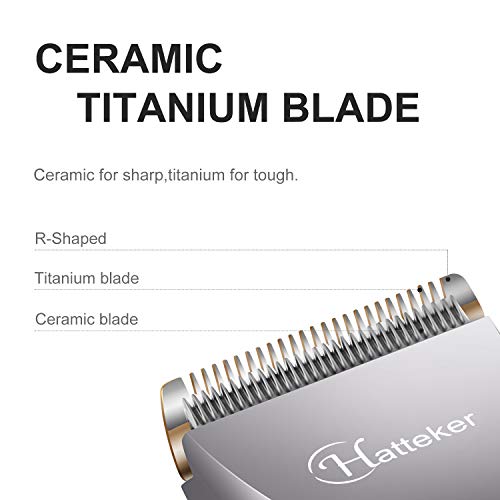 Hatteker Mens Beard Trimmer Cordless Hair Trimmer Hair Clipper De...