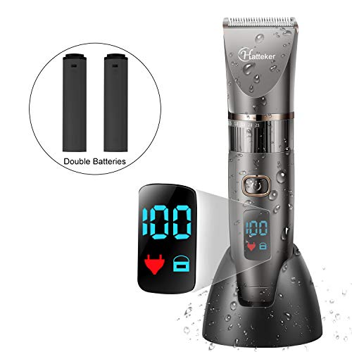 Hatteker Mens Beard Trimmer Cordless Hair Trimmer Hair Clipper De...