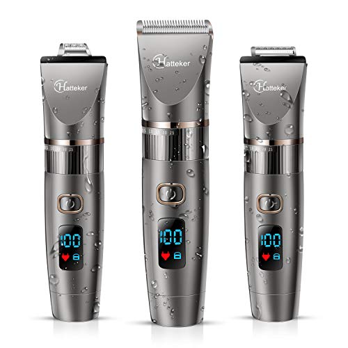 Hatteker Mens Beard Trimmer Cordless Hair Trimmer Hair Clipper De...