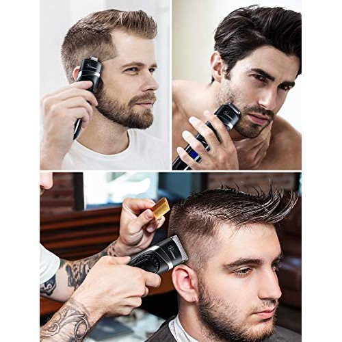 Hatteker Mens Beard Trimmer Hair Clipper Hair Trimmer Cordless Gr...