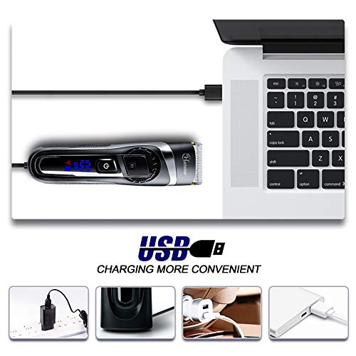 Hatteker Mens Beard Trimmer Hair Clipper Hair Trimmer Cordless Gr...