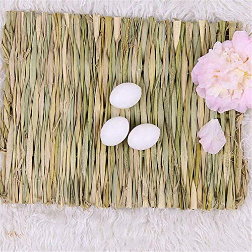 Haudang Rabbit Mat,Grass Mats for Rabbits,Safe & Edible Rabbit Ma...