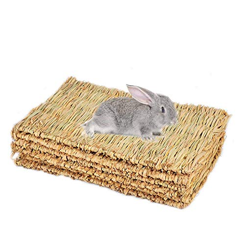 Haudang Rabbit Mat,Grass Mats for Rabbits,Safe & Edible Rabbit Ma...