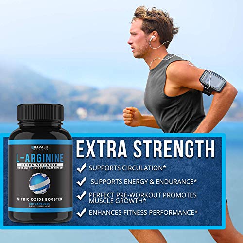 Havasu Nutrition L-Arginine Extra Strength Capsules - Nitric Oxid...