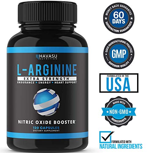 Havasu Nutrition L-Arginine Extra Strength Capsules - Nitric Oxid...