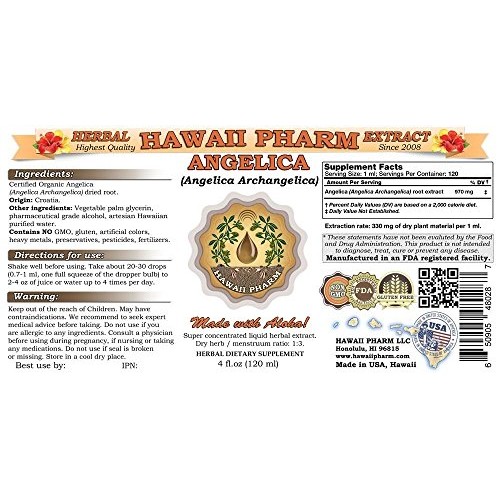 Angelica Liquid Extract, Organic Angelica Angelica archangelica...