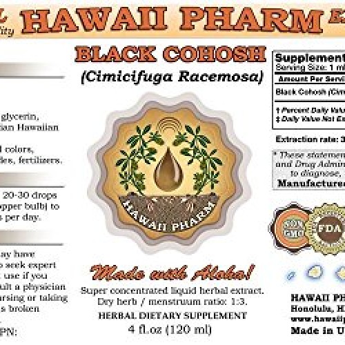 Black Cohosh Cimicifuga Racemosa Liquid Extract 4 oz