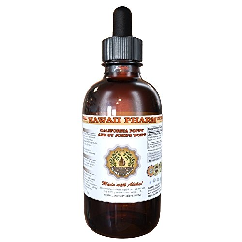 California Poppy and St Johns Wort Liquid Extract, Organic Calif...