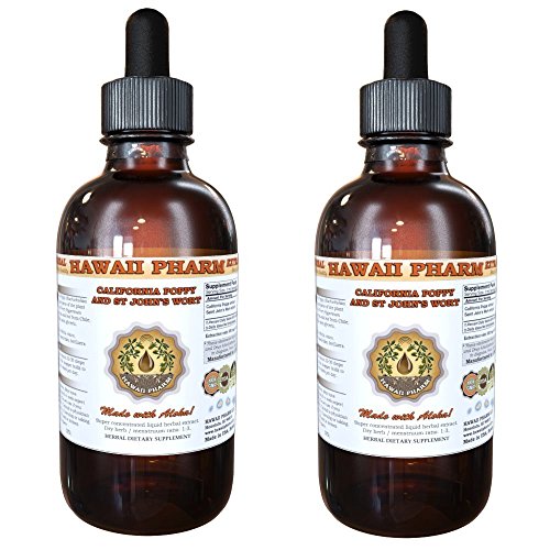 California Poppy and St Johns Wort Liquid Extract, Organic Calif...