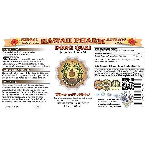Dong quai Angelica sinensis Liquid Extract 2 oz
