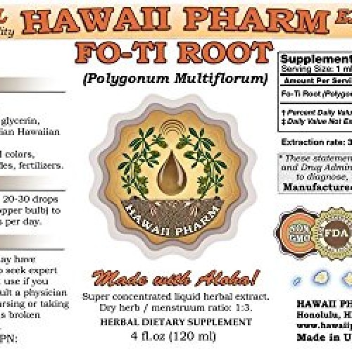 Fo-Ti Root Liquid Extract, Organic Fo-Ti Root Polygonum multiflo...