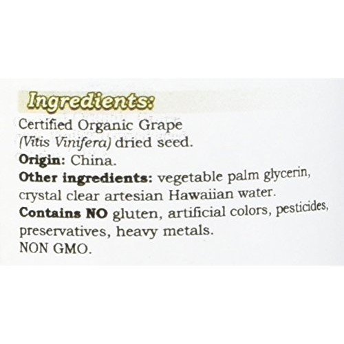 Grape Alcohol-Free Liquid Extract, Grape Vitis Vinifera Dried S...