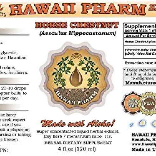 Horse Chestnut Liquid Extract, Organic Horse Chestnut Aesculus h...