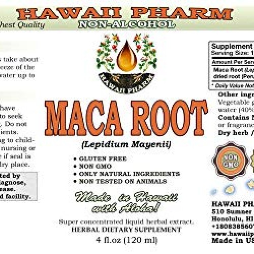 Maca Root Alcohol-Free Liquid Extract, Organic Maca Lepidium Mey...