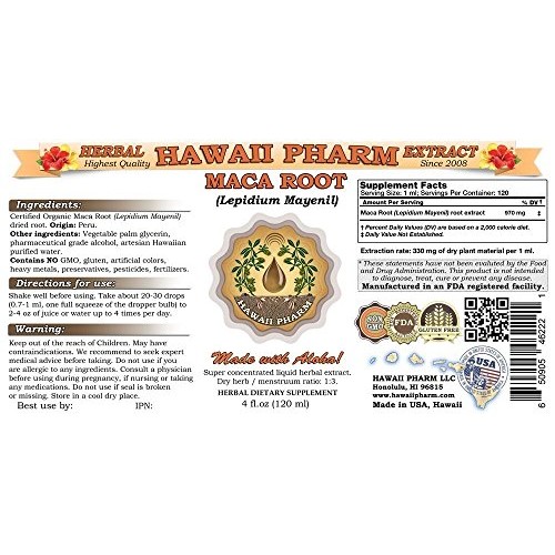 Maca Root Lepidium Meyenii Extract 4 oz