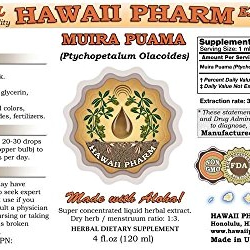 Muira Puama Ptychopetalum Olacoides Liquid Extract 4 Oz 120ml