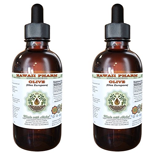 Olive Alcohol-Free Liquid Extract, Organic Olive Olea europaea ...