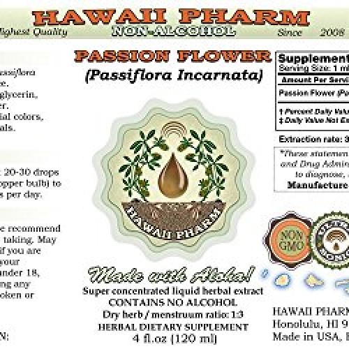 Passion Flower Alcohol-Free Liquid Extract, Organic Passion Flowe...