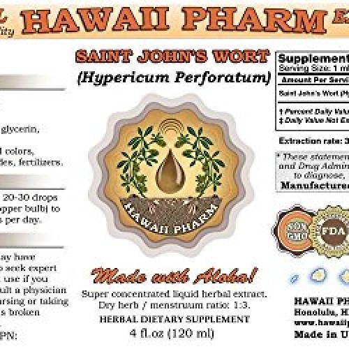 Saint Johns Wort Hypericum Perforatum Liquid Extract Tincture ...