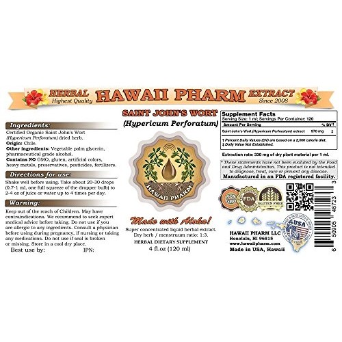 Saint Johns Wort Hypericum Perforatum Liquid Extract Tincture ...