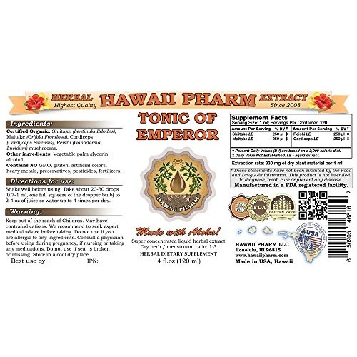 Shiitake, Maitake, Cordiceps, Reishi Liquid Extract 4 fl.oz