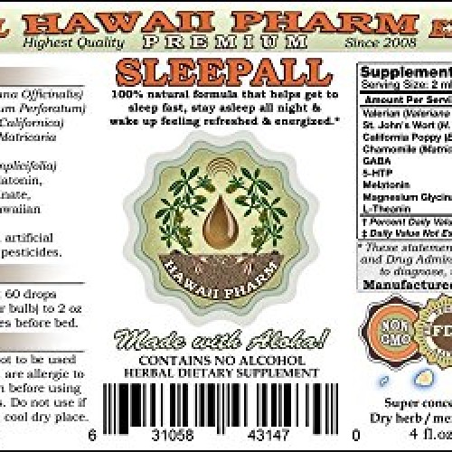 SLEEPALL - Alcohol-Free Hawaii Pharm Fast Acting Extra Strength S...