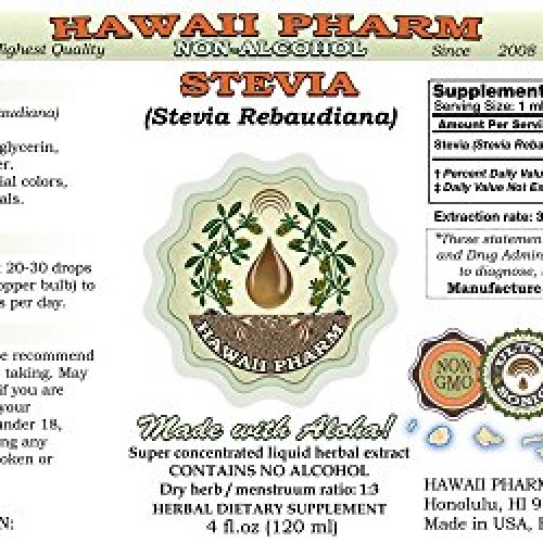 Stevia Alcohol-Free Liquid Extract, Organic Stevia Stevia Rebaud...
