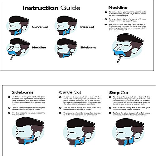 HBHHB Beard Shaping Tool, Double Sided Beard Guide Shaper Tool fo...