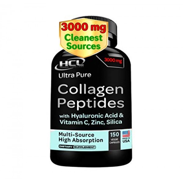 Collagen Peptides Pills - Organic Cleanest Sources & Super High A...