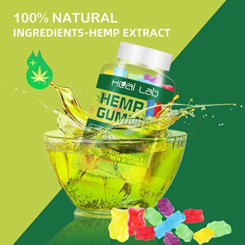 2 Pack Hemp Gummies 1,100,000mg - 100% Natural Hemp Oil Infused...