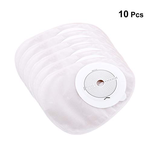 Healifty 10 Disposable Drainable Pouches Cut-to-Fit Ostomy Bags S...