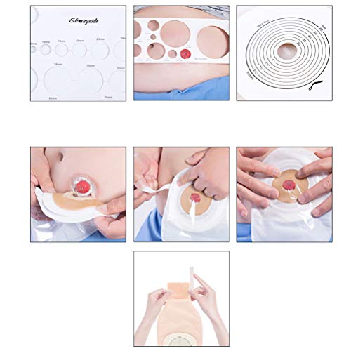 Healifty 10 Disposable Drainable Pouches Cut-to-Fit Ostomy Bags S...