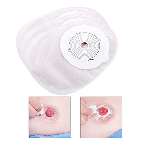 Healifty 10 Disposable Drainable Pouches Cut-to-Fit Ostomy Bags S...