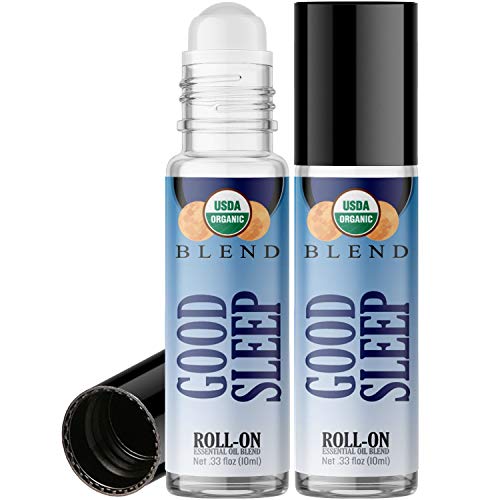 Organic Good Sleep Blend Roll On Essential Oil Rollerball 2 Pack...