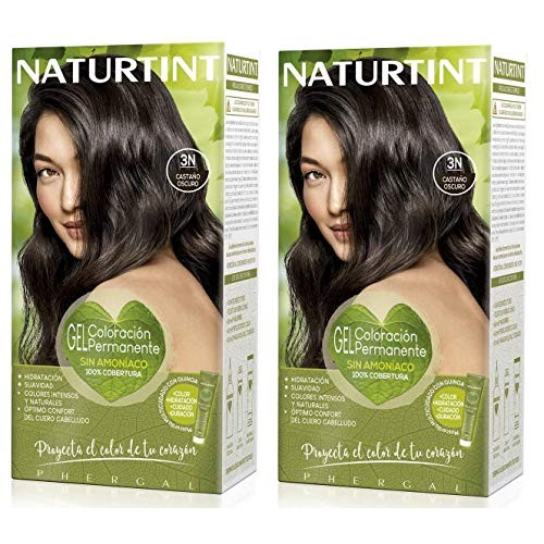 2 Pack - Naturtint - Hair Dye - 3N Dark Chestnut Brown | 135ml ...