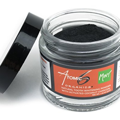 Atomic 6 Organics Natural Tooth Powder-Activated Coconut Charcoal...
