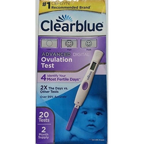 Clearblue Advanced Digital Ovulation Test 20 Count 4 Most Likely ...