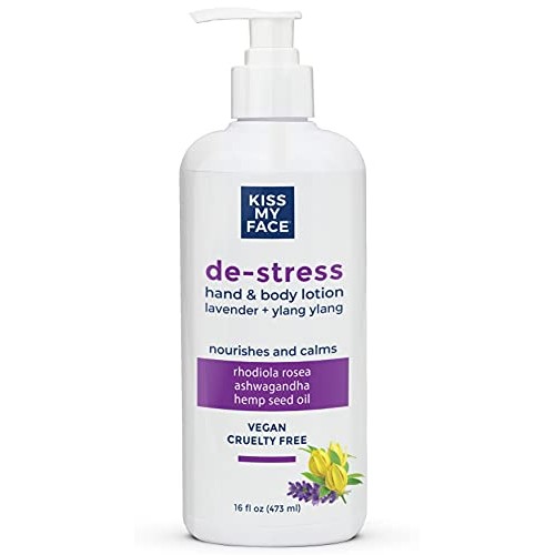 Kiss My Face De-Stress Hand & Body Lotion Lavender + Ylang Ylang ...