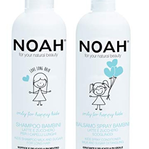 NOAH Kids Shampoo and Conditioner Detangler Spray for Kids - Non ...