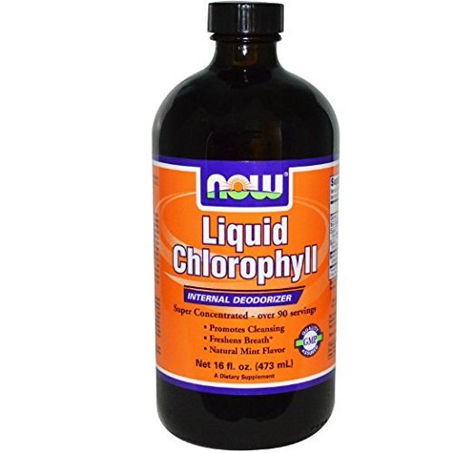 Now Foods, Liquid Chlorophyll, Mint Flavor, 16 fl oz 473 ml by ...