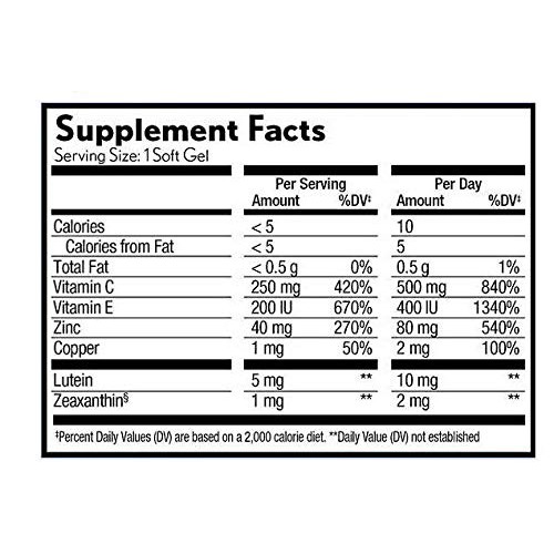 PreserVision AREDS 2 Vitamin & Mineral Supplement 210 Count Soft ...