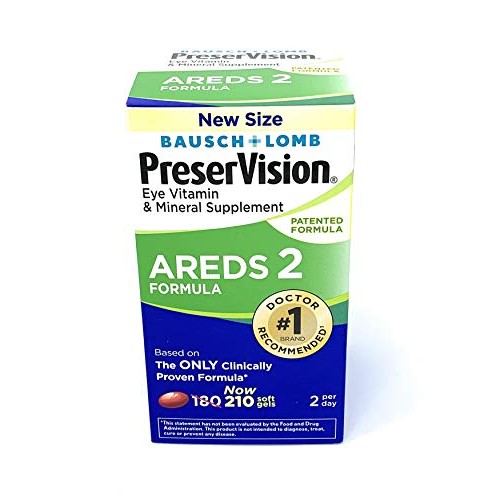 PreserVision AREDS 2 Vitamin & Mineral Supplement 210 Count Soft ...