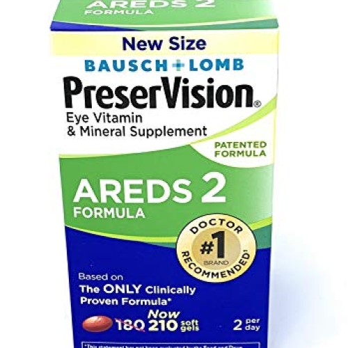 PreserVision AREDS 2 Vitamin & Mineral Supplement 210 Count Soft ...