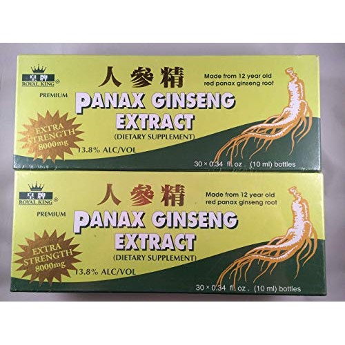 Royal King - Red Panax Ginseng Extract 8000mg 30 Vials X 10ml