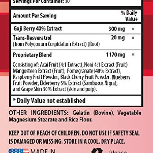 Blood Pressure lowering Products - Goji Berry - Natural ANTIOXIDA...