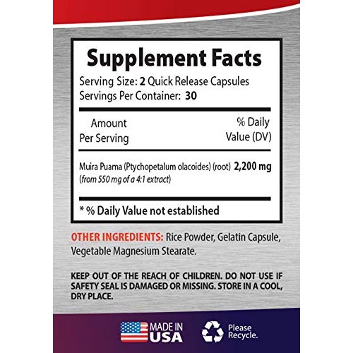 libido Care - Muira PUAMA Extract - Male Enhancement Pills - Muir...